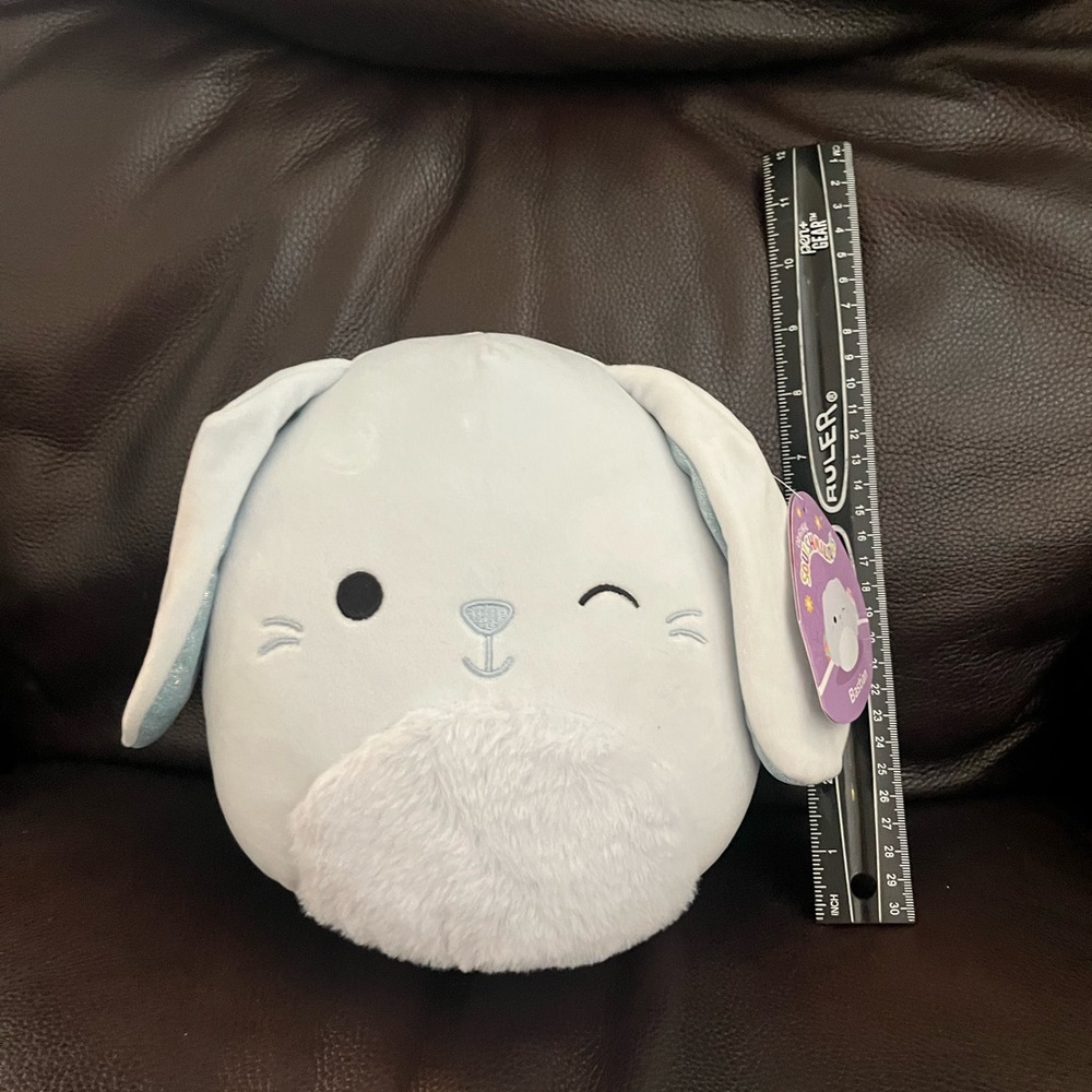 Plush Bunny Toy - Light Gray